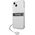 Guess Etui Guess GUHCP13SKB4GGR Apple iPhone 13 mini Transparent hardcase 4G Grey Strap Charm