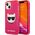 Karl Lagerfeld Etui Karl Lagerfeld KLHCP13SCHTRP Apple iPhone 13 mini różowy/pink hardcase Glitter Choupette Fluo