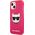Karl Lagerfeld Etui Karl Lagerfeld KLHCP13SCHTRP Apple iPhone 13 mini różowy/pink hardcase Glitter Choupette Fluo