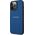 Guess Guess Saffiano Metal Logo Stripes - Etui iPhone 13 Pro (niebieski)