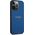 Guess Guess Saffiano Metal Logo Stripes - Etui iPhone 13 Pro (niebieski)