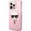 Karl Lagerfeld Karl Lagerfeld KLHCP13XKHTUGLP iPhone 13 Pro Max 6,7" różowy/pink hardcase Glitter Karl`s Head