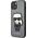 Karl Lagerfeld Karl Lagerfeld KLHCP13SOKPGiPhone 13 mini 5,4" srebrny/silver hardcase Saffiano Ikonik Karl`s Patch