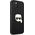 Karl Lagerfeld Karl Lagerfeld KLHCP13SPKMK iPhone 13 mini 5,4" czarny/black hardcase Leather Ikonik Karl`s Head Metal