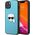 Karl Lagerfeld Karl Lagerfeld KLHCP13SPKMB iPhone 13 mini 5,4" niebieski/blue hardcase Leather Ikonik Karl`s Head Metal