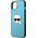 Karl Lagerfeld Karl Lagerfeld KLHCP13SPKMB iPhone 13 mini 5,4" niebieski/blue hardcase Leather Ikonik Karl`s Head Metal