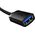 Kabel USB Baseus USB-A - USB-A 0.5 m Czarny (B00631103111-01)
