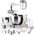 Robot planetarny Eta ROBOT PLANETARNY GUSTUS MAXIMUS IV 1200W (2 x MISA 5,5L. 3 MIESZADŁA, BLENDER, MASZYNKA, SZATKOWNICA)