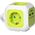 Orno Przedłużacz Kostka 4-krotny(Schuko) z ładowarką 2xUSB 1,4m limonkowy