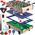 Neo-Sport Stół do gry multi, drewniany 4w1 80x43x30 cm (NS-800)