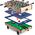 Neo-Sport Stół do gry multi, drewniany 4w1 80x43x30 cm (NS-800)
