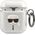 Karl Lagerfeld Etui ochronne KLA2UKHGS Glitter Karl`s Head do AirPods 1/2 srebrne