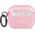 Karl Lagerfeld Etui ochronne KLA3UKHGP Glitter Karl`s Head do AirPods 3 różowe