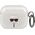 Karl Lagerfeld Etui ochronne KLA3UKHGS Glitter Karl`s Head do AirPods 3 srebrne