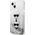Karl Lagerfeld Etui Karl Lagerfeld KLHCP13SKICGLS Apple iPhone 13 mini srebrny/silver hardcase Liquid Glitter Karl&Choupette Head