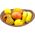 Qualy Miska drewniana mango na owoce i warzywa misa do serwowania dań sałatek dekoracyjna 30x27,5 cm 1,6 l