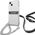 Guess Guess GUHCP13SKC4GBSI iPhone 13 mini 5,4" Transparent hardcase 4G Grey Strap Silver Chain