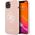 Guess Guess GUHCP13SLS4GWPI iPhone 13 mini 5,4" różowy/pink hard case Silicone 4G Logo