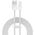 Kabel USB Baseus USB-A - Lightning 1 m Biały (BSU3009WHT)