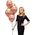 GoDan Balony chromowane Różowo-Złote, B&C, 30 cm, 50 szt.
