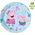 PROCOS Talerzyki papierowe Świnka Peppa, 23 cm, 8 szt. (plastic-free)