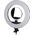 Lampa pierścieniowa Linkstar zestaw lamp pierścieniowych led 100W 54 x 45 cm biały 5 części