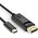 Kabel USB Choetech USB-C - DisplayPort 1.8 m Czarny (6971824971569)