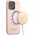 Guess Guess GUHMP13XLSLMGLP iPhone 13 Pro Max 6,7" jasnoróżowy/light pink hardcase Silicone Script Gold Logo Magsafe