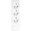 ProXtend Danish IT Power Strip 3-way 3 gniazda biała (KIT3-0W)
