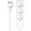 ProXtend Danish Power Strip 3-way 3 gniazda 4 m biała (K3-K04W)