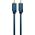 Kabel Clicktronic RCA (Cinch) - RCA (Cinch) 1m granatowy