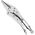 Deli Szczypce zaciskowe wydłużone Deli Tools EDL20015B, 9" (srebrne)