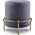 Affek Design LILY Puf ciemny szary h46x42cm
