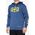 100% Bluza męska 100% BURST Hooded Pullover Sweatshirt Federal Blue roz. XL (NEW)
