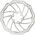 Clarks Tarcza hamulcowa CLARKS CD-08 160mm, Mocowanie IS, Srebrno-czarna