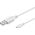 Kabel USB Goobay USB-A - microUSB 1 m Biały (4040849438370)