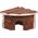 Panama Pet Domek narożny dla gryzoni, drewniany, 15x15x11cm