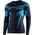 Brubeck LS15700 Bluza męska DRY grafitowy/niebieski XL