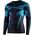 Brubeck LS15700 Bluza męska DRY grafitowy/niebieski XXL