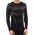 Brubeck LS15700 Bluza męska DRY czarny/grafitowy XXL