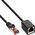 InLine InLine® Patch Cable Extension S/FTP PiMF Cat.6 250MHz copper halogen free black 0,5m