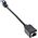 InLine InLine® Patch cord extension, RJ45 protector, S/FTP (PiMf), Cat.6A, halogen-free, copper, black, 0.2m