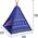 Ecotoys Namiot namiocik tipi wigwam domek dla dzieci fioletowy Ecotoys