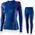Brubeck LS15690 Bluza damska DRY jeansowy/fioletowy S