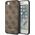 Guess Guess GUHCI8G4GFBR iPhone SE 2022 / 2020 / 7 / 8 brązowy/brown hard case 4G Metal Gold Logo