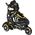 Rolki SporTrike ZSP.HP88-5.M.ZOL z wymienną płozą regulowane czarne r. 34-38