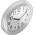 Mebus Mebus 52451 wireless wall clock silver
