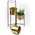 Affek Design SWEN GOLD Kwietnik h80x19.5cm,          h60x19.5cm, h40x19.5cm