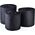 Affek Design SARA BLACK KOMPLET 3 KOSZY L38xh38cm, M34xh34cm, S30xh30cm