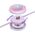 Kabel USB Baseus USB-A - USB-C + microUSB + Lightning 1.1 m Fioletowy (BSU3386PRP)